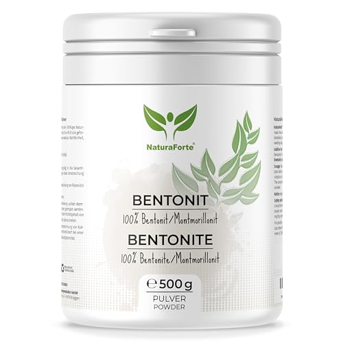 NaturaForte Bentonit Pulver 500g - Extra feines Montmorillonit Pulver in höchster Qualität, Mineralerde & Heilerde, Bentonite Clay Powder NaturaForte Bentonit Pulver 500g - Extra feines Montmorillonit Pulver in höchster Qualität, Mineralerde & Heilerde, Bentonite Clay Powder von NaturaForte