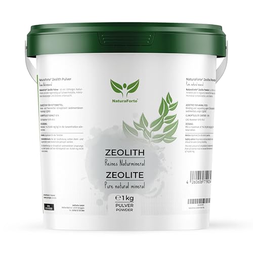 NaturaForte Zeolith Pulver 1 kg - Klinoptilolith 92%, Vulkanerde extra fein gemahlen in Premium Qualität, ohne Zusätze, Reines & naturbelassenes Vulkangestein NaturaForte Zeolith Pulver 1 kg - Klinoptilolith 92%, Vulkanerde extra fein gemahlen in Premium Qualität, ohne Zusätze, Reines & naturbelassenes Vulkangestein von NaturaForte