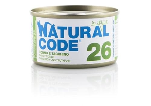 NATURAL CODE 26 TONNO E TACCHINO IN JELLY. 85GR von Natural Code
