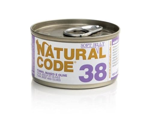 NATURAL CODE 38 TONNO MANZO E OLIVE IN JELLY. 85GR von Natural Code