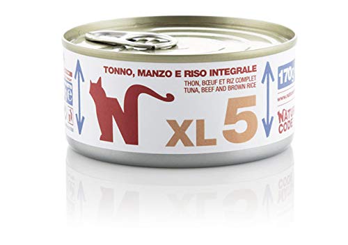 NATURAL CODE 5 Stück XL 5 g 170 Thunfisch Rindfleisch und Vollkornreis von Natural Code
