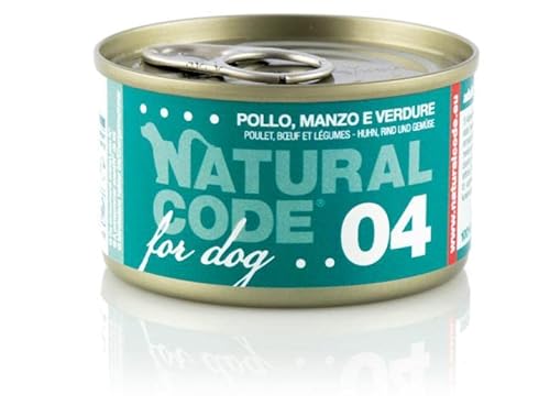 NATURAL CODE Dog 04 Pollo Manzo E Grün 90 g von Natural Code