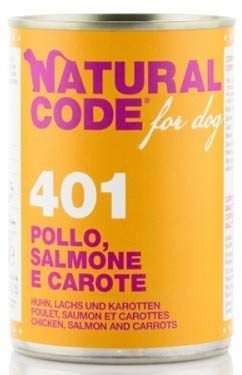 Natural Code für Hunde 400g Hähnchen Salmon Karotten von Natural Code