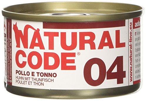 Natural Line – Code 04 – Nassfutter für Katzen, Thunfisch und Huhn, 85 g Natural Line – Code 04 – Nassfutter für Katzen, Thunfisch und Huhn, 85 g von Natural Code