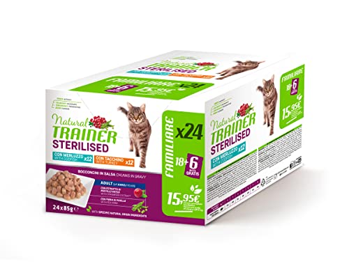 Natural Trainer Multipack Sterilised 24 Beutel à 85 g Nassfutter Leckerli für Katzen Kabeljau Truthahn Natural Trainer Multipack Sterilised 24 Beutel à 85 g Nassfutter Leckerli für Katzen Kabeljau Truthahn von Natural Code