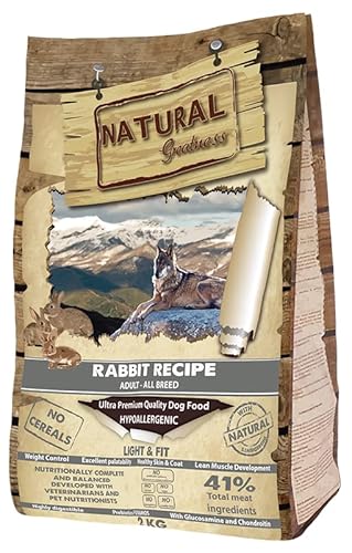 Natural Greatness Kaninchenrezept | Ultra Premium Qualität | Komplettfutter für Hunde 2 kg von Natural Greatness