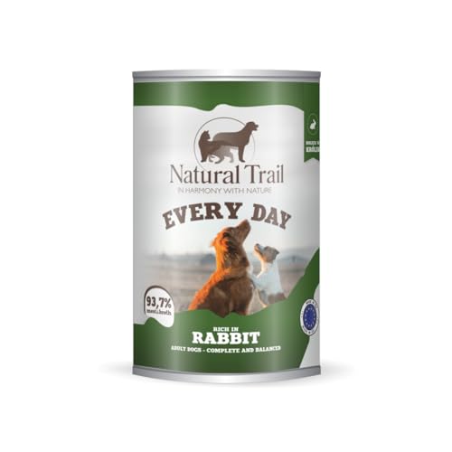 NATURAL TRAIL Every Day Dog 400g reich an Kaninchen Premiumfutter Nassfutter für Hunde von Natural Trail