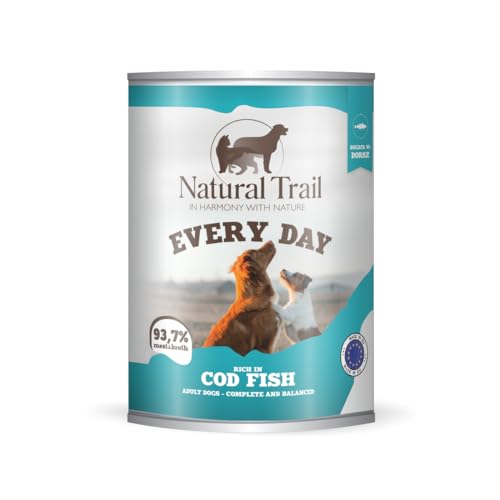 NATURAL TRAIL Every Day Dog 800g reich an KABELJAU Premiumfutter Nassfutter für Hunde von Natural Trail