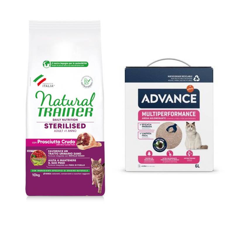 10 kg Natural Trainer Sterilised + 6 l Advance Arena Multiperformance gratis! - Rohschinken von Natural Trainer