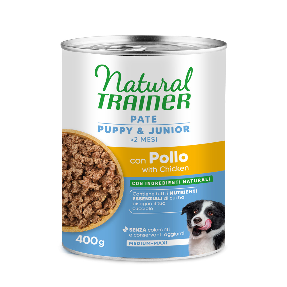 9 + 3 gratis! 12 x 415 g / 400 g Natural Trainer - Pate Medium & Maxi Puppy & Junior Huhn 12 x 400 g 9 + 3 gratis! 12 x 415 g / 400 g Natural Trainer - Pate Medium & Maxi Puppy & Junior Huhn 12 x 400 g von Natural Trainer
