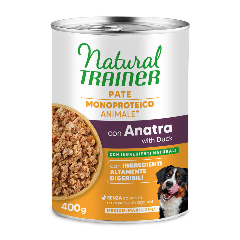9 + 3 gratis! 12 x 415 g / 400 g Natural Trainer - Pate Monoproteico Medium & Maxi Adult Ente & Vollkorngetreide 12 x 400 g 9 + 3 gratis! 12 x 415 g / 400 g Natural Trainer - Pate Monoproteico Medium & Maxi Adult Ente & Vollkorngetreide 12 x 400 g von Natural Trainer