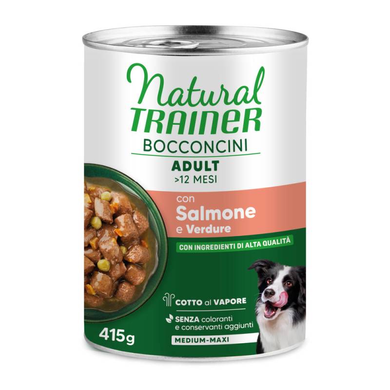 Natural Trainer Bocconcini Adult Medium & Maxi Chunks 415 g - Sparpaket: 12 x 415 g Lachs Natural Trainer Bocconcini Adult Medium & Maxi Chunks 415 g - Sparpaket: 12 x 415 g Lachs von Natural Trainer