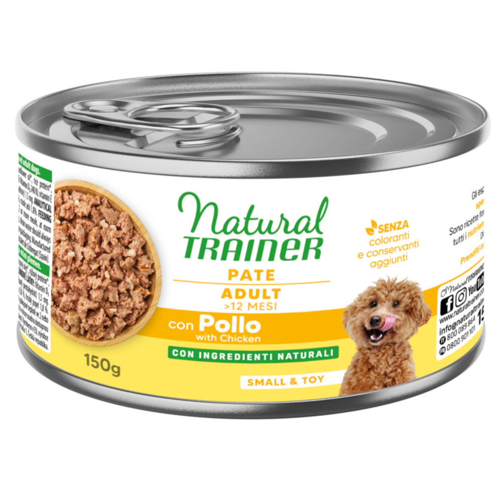 Natural Trainer Pate Small & Toy Adult - 150 g Huhn von Natural Trainer