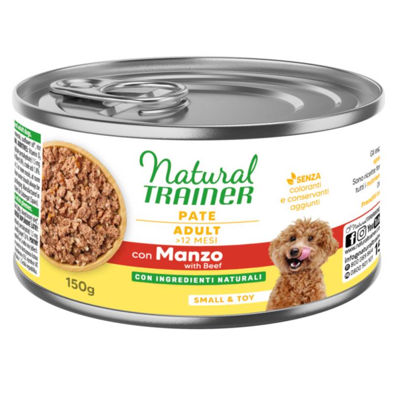 Natural Trainer Pate Small & Toy Adult - 150 g Rind von Natural Trainer