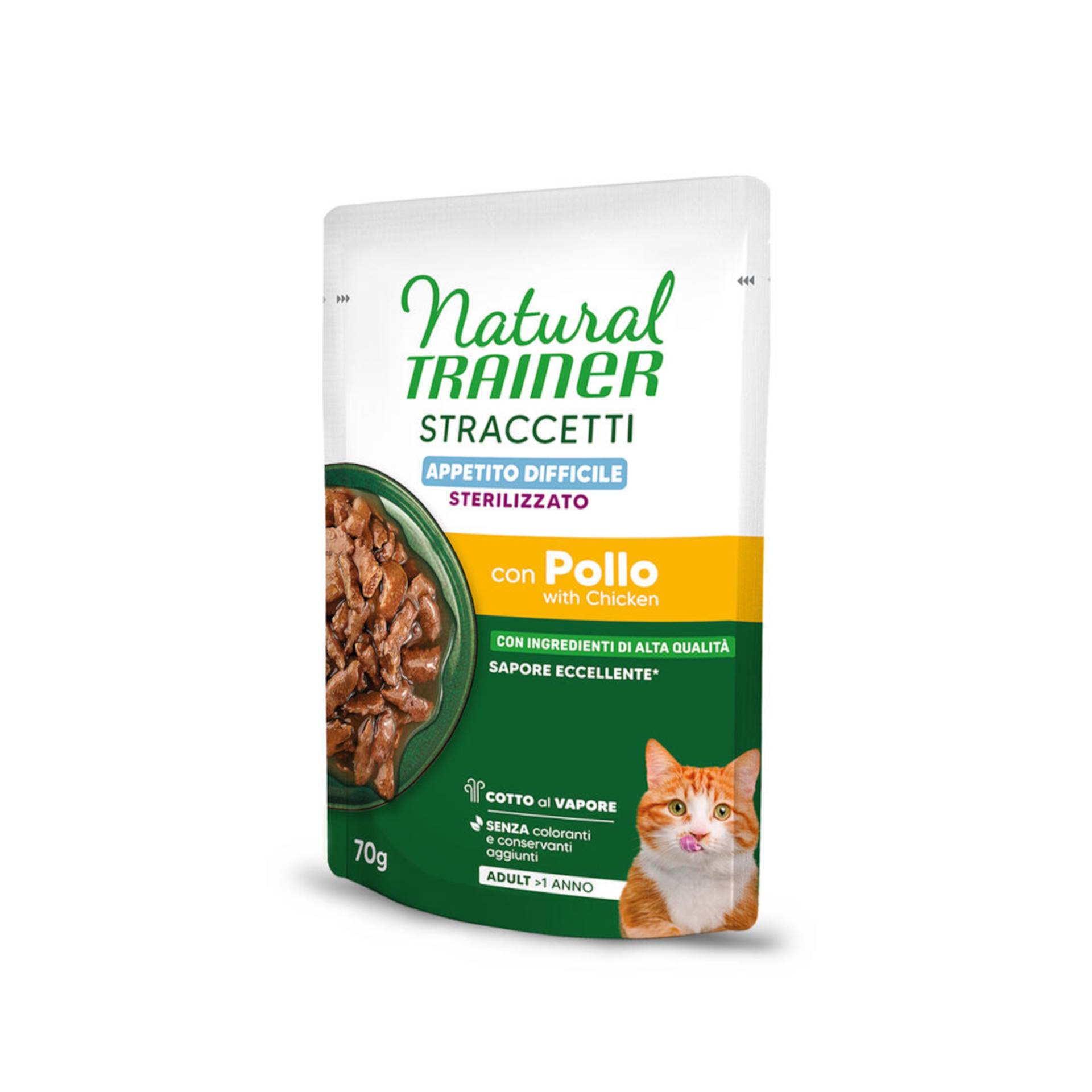Natural Trainer Straccetti Difficult Appetite Sterilised Streifen in Soße - 28 x 70 g mit Huhn Natural Trainer Straccetti Difficult Appetite Sterilised Streifen in Soße - 28 x 70 g mit Huhn von Natural Trainer
