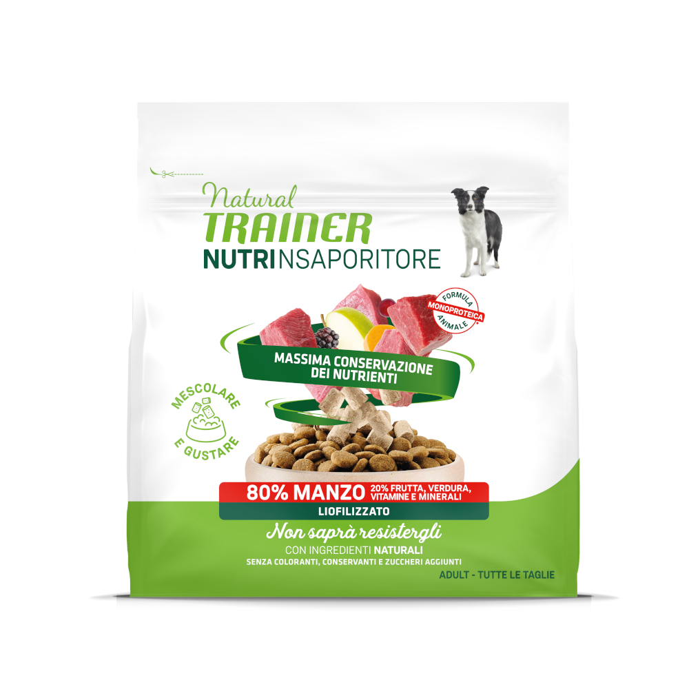 Sparpaket Natural Trainer NutrInsaporitore Gefriergetrocknete Toppers Adult 7 x 120 g - Rind von Natural Trainer