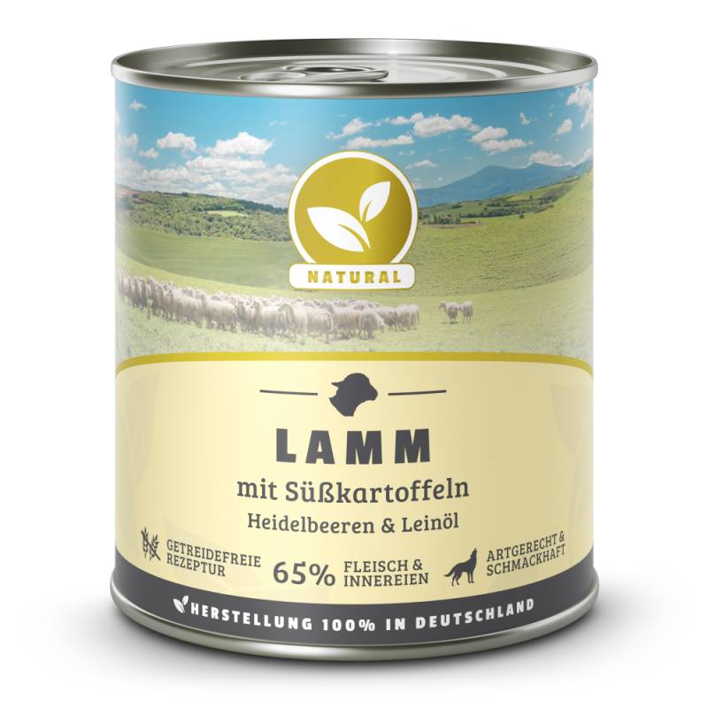 Natural | Lamm mit Süßkartoffel & Leinöl | 30 x 800 g von Natural