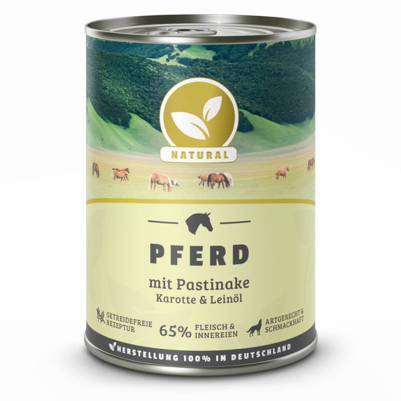 Natural | Pferd mit Pastinake & Leinöl | 30 x 400 g von Natural