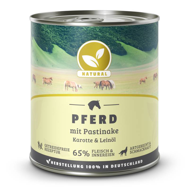 Natural | Pferd mit Pastinake & Leinöl | 30 x 800 g von Natural