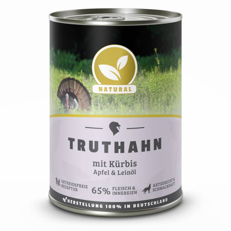 Natural | Truthahn mit Kürbis & Leinöl | 30 x 400 g von Natural
