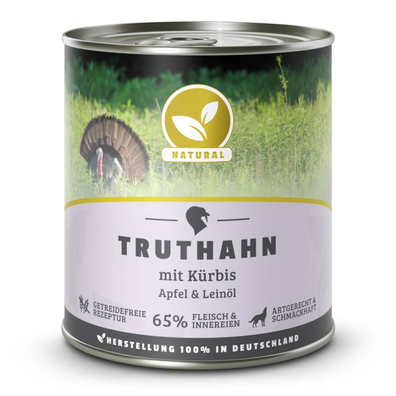 Natural | Truthahn mit Kürbis & Leinöl |  | 6 x 800 g von Natural