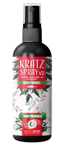 Nature Animal® Anti Kratz Spray V2 gegen Katzenmarkierung für Innen und Außen + Katzen ABWEHR – Katzenfernhaltespray STOPP bleib Weg von Nature Animal