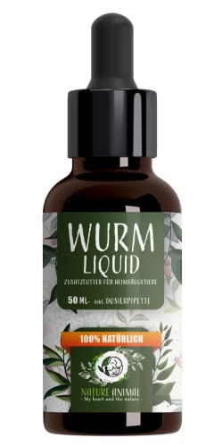 Nature Animal® Wurm Liquid für Hund & Katze – die natürliche Art zur Entwurmung – flüssige Wurmkur hochdosiert, vegan Oil mit hoher Qualität – aus Liebe zu Ihrem Vierbeiner von Nature Animal