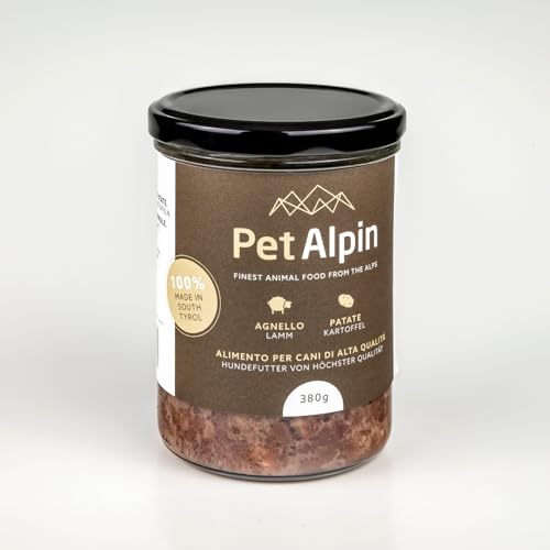 Pet Alpin hochwertiges Hundefutter aus Südtirol (100gr 24 Stück, Lamm & Kartoffel) von Nature Pet