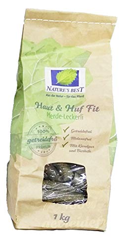 NATURE'S BEST Haut und Huf Fit - Apfel Leckerlis für Pferde - 1 kg von Nature's Best