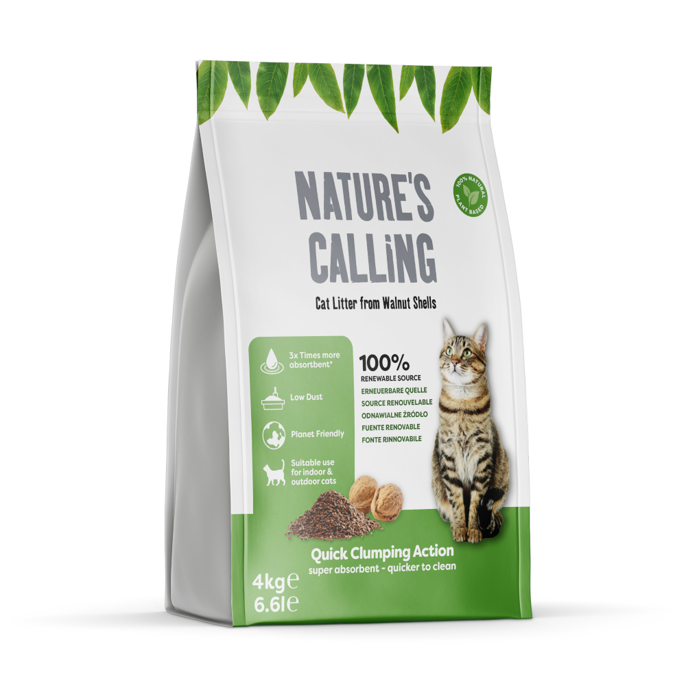 Nature's Calling Katzenstreu - Sparpaket: 2 x 4 kg von Nature's Calling