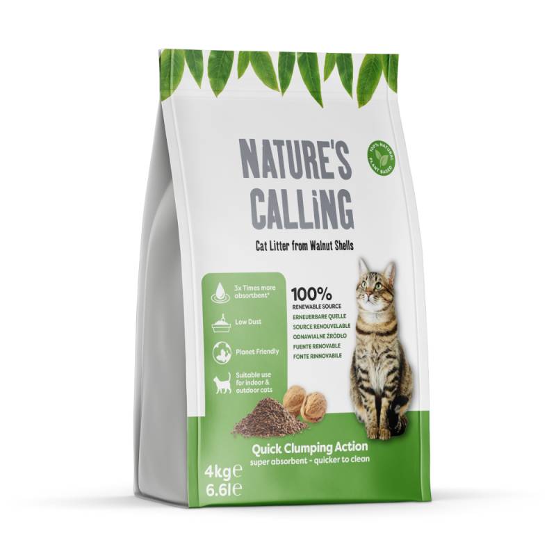 Nature's Calling Katzenstreu - Sparpaket: 2 x 4 kg von Nature's Calling
