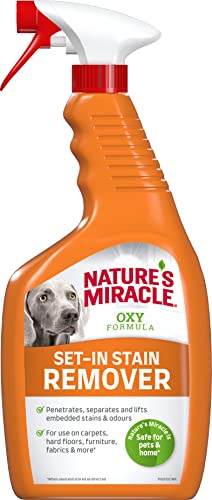 Nature’s Miracle Flecken- & Geruchsentferner Hund - Sauerstoffkonzentrat-Formel für eingetrocknete Flecken und Gerüche, Geruchsneutralisierer mit Orangenduft, 709 ml von Nature’s Miracle