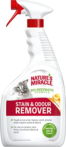 Nature’s Miracle Flecken- & Geruchsentferner Katze - Enzymreiniger für die einfache Beseitigung von Verschmutzungen, Geruchsneutralisierer mit Melonenduft, 946 ml von Nature’s Miracle