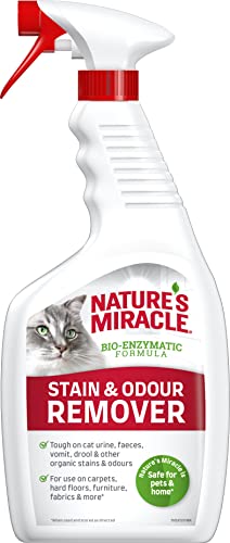 Nature’s Miracle Flecken- & Geruchsentferner Katze - Enzymreiniger für die einfache Beseitigung von Verschmutzungen, Geruchsneutralisierer mit Zitrusduft, 709 ml von Nature’s Miracle