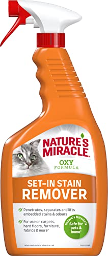 Nature’s Miracle Flecken- & Geruchsentferner Katze - Sauerstoffkonzentrat-Formel für eingetrocknete Flecken und Gerüche, Geruchsneutralisierer mit Orangenduft, 709 ml von Nature’s Miracle