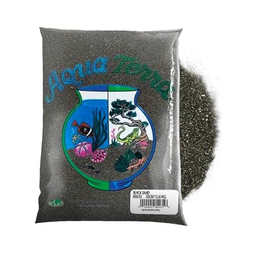 Aqua Terra Schwarzer Sand – 2,3 kg – Natürliches Aquariumsubstrat, ungiftig und farbecht, ideal für Süß- und Salzwassertanks, Terrarien und Teiche Aqua Terra Schwarzer Sand – 2,3 kg – Natürliches Aquariumsubstrat, ungiftig und farbecht, ideal für Süß- und Salzwassertanks, Terrarien und Teiche von Nature's Ocean