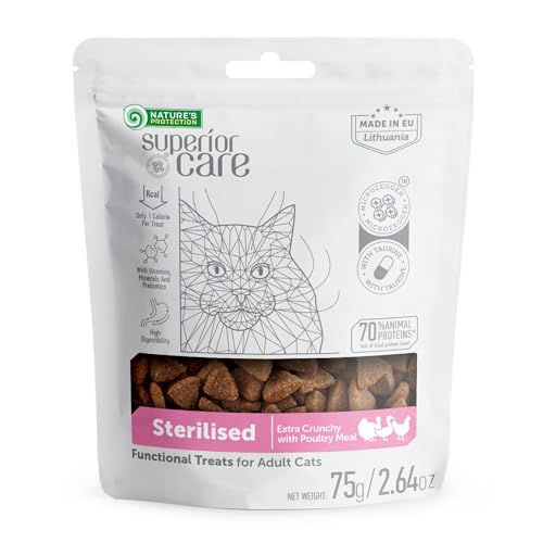 Nature's Protection Superior Care Sterilisierte Katzen Leckerlis mit Geflügel für Erwachsene Katzen 75g Nature's Protection Superior Care Sterilisierte Katzen Leckerlis mit Geflügel für Erwachsene Katzen 75g von Nature's Protection