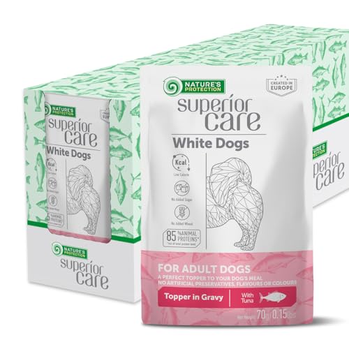 Nature’s Protection Superior Care Nassfutter – Proteinreicher Thunfischbeutel für Hunde mit Sensibler Verdauung, Gesunder Haut & Fell. Ideal für Alle Rassen, Besonders Hunde mit Weißem Fell (24 x 70g) Nature’s Protection Superior Care Nassfutter – Proteinreicher Thunfischbeutel für Hunde mit Sensibler Verdauung, Gesunder Haut & Fell. Ideal für Alle Rassen, Besonders Hunde mit Weißem Fell (24 x 70g) von Nature's Protection