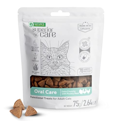 Nature's Protection Superior Care Zahnpflege Leckerlis mit Geflügel für Erwachsene Katzen 75g Nature's Protection Superior Care Zahnpflege Leckerlis mit Geflügel für Erwachsene Katzen 75g von Nature's Protection