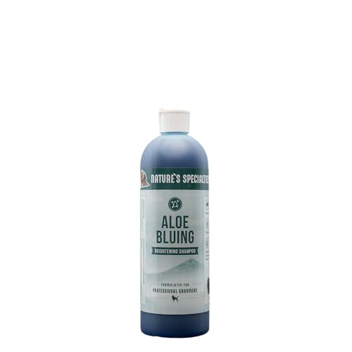 Nature's Specialties Aloe Bluing Hundeshampoo - Farbverstärkendes & Aufhellendes Shampoo für Hunde - Vergrößert Schwarzes & Weißes Fell - Tiefenreinigendes Shampoo für Haustiere, 473ml von Nature?s Specialties Mfg