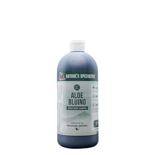 Nature's Specialties Aloe Bluing Hundeshampoo - Farbverstärkendes & Aufhellendes Shampoo für Hunde - Vergrößert Schwarzes & Weißes Fell - Tiefenreinigendes Shampoo für Haustiere, 946ml Nature's Specialties Aloe Bluing Hundeshampoo - Farbverstärkendes & Aufhellendes Shampoo für Hunde - Vergrößert Schwarzes & Weißes Fell - Tiefenreinigendes Shampoo für Haustiere, 946ml von Nature?s Specialties Mfg