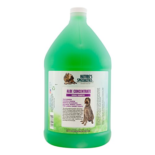 Nature's Specialties Aloe Concentrate Kräuter-Hundeshampoo - Tiefenreinigendes Shampoo für Hunde & Katzen - Perfekt für Juckende oder Empfindliche Haut - Verleiht Volumen, 3.8L Nature's Specialties Aloe Concentrate Kräuter-Hundeshampoo - Tiefenreinigendes Shampoo für Hunde & Katzen - Perfekt für Juckende oder Empfindliche Haut - Verleiht Volumen, 3.8L von Nature?s Specialties Mfg