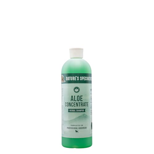 Nature's Specialties Aloe Concentrate Kräuter-Hundeshampoo - Tiefenreinigendes Shampoo für Hunde & Katzen - Perfekt für Juckende oder Empfindliche Haut - Verleiht Volumen, 473ml Nature's Specialties Aloe Concentrate Kräuter-Hundeshampoo - Tiefenreinigendes Shampoo für Hunde & Katzen - Perfekt für Juckende oder Empfindliche Haut - Verleiht Volumen, 473ml von Nature?s Specialties Mfg