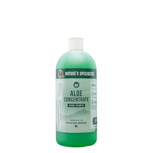 Nature's Specialties Aloe Concentrate Kräuter-Hundeshampoo - Tiefenreinigendes Shampoo für Hunde & Katzen - Perfekt für Juckende oder Empfindliche Haut - Verleiht Volumen, 946ml von Nature?s Specialties Mfg