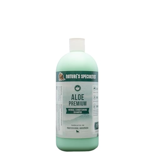 Nature's Specialties Aloe Premium Hundeshampoo - Kräuterpflegeshampoo für Hunde - Perfekt für Juckende Haut - Reinigt und Pflegt Gründlich - Für Glänzendes & Seidiges Fell - Kräuterduft, 946ml von Nature?s Specialties Mfg