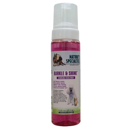 Nature's Specialties Barkle & Shine Waterless Foam Gesichtsreinigendes Hundeshampoo - Wasserloses Hundetrockenshampoo - Optischer Aufheller Farbverbesserndes Shampoo, 222ml Nature's Specialties Barkle & Shine Waterless Foam Gesichtsreinigendes Hundeshampoo - Wasserloses Hundetrockenshampoo - Optischer Aufheller Farbverbesserndes Shampoo, 222ml von Nature?s Specialties Mfg