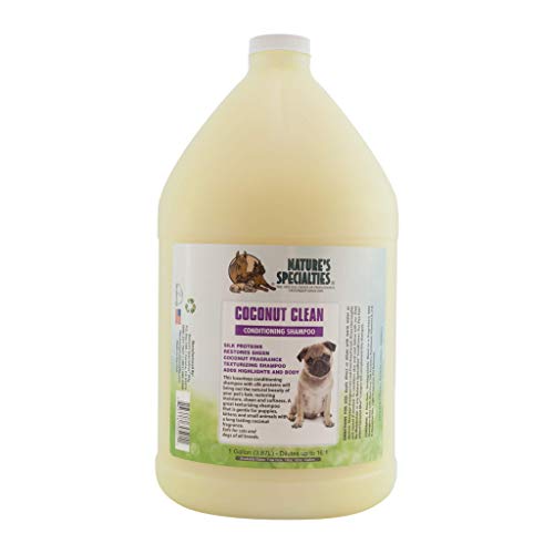 Nature's Specialties Coconut Clean Hundeshampoo - Pflege-Hundeshampoo - Texturgebendes Shampoo mit Pflegestoffen - Seidenproteine Geben dem Fell Feuchtigkeit & Geschmeidigkeit, 3.8L von Nature?s Specialties Mfg