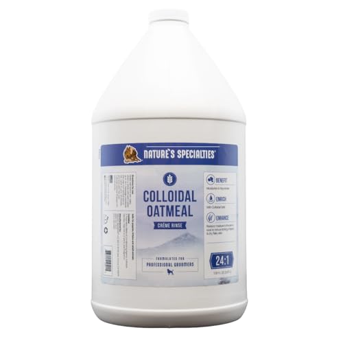 Nature's Specialties Colloidal Oatmeal Creme Rinse Conditioner für Hunde - Medizinische Pflegespülung - Lindert Juckende und Gereizte Haut - Spendet Körper und Feuchtigkeit, 3.8L von Nature?s Specialties Mfg