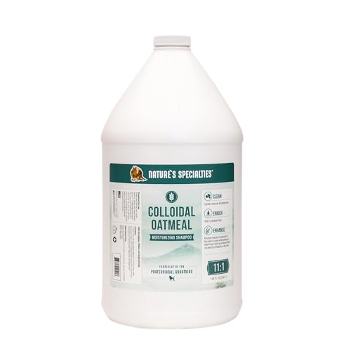 Nature's Specialties Colloidal Oatmeal Hundeshampoo - Sensitive Shampoo für Trockene, Juckende Haut - Lindert Gereizte Haut & Spendet Feuchtigkeit - Beruhigende Formel - Süßer Duft, 3.8L Nature's Specialties Colloidal Oatmeal Hundeshampoo - Sensitive Shampoo für Trockene, Juckende Haut - Lindert Gereizte Haut & Spendet Feuchtigkeit - Beruhigende Formel - Süßer Duft, 3.8L von Nature?s Specialties Mfg