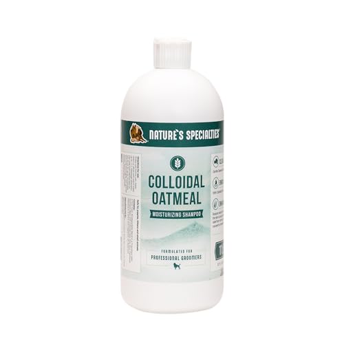 Nature's Specialties Colloidal Oatmeal Hundeshampoo - Sensitive Shampoo für Trockene, Juckende Haut - Lindert Gereizte Haut & Spendet Feuchtigkeit - Beruhigende Formel - Süßer Duft, 946ml von Nature?s Specialties Mfg